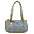 PRADA Hand Bag Nylon Enamel Light Blue  62677