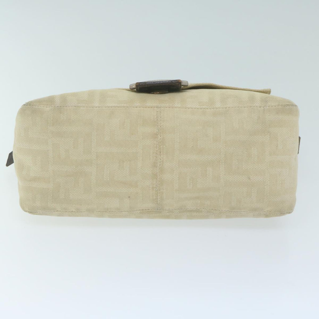 FENDI Zucca Canvas Mamma Baguette Shoulder Bag Beige62678