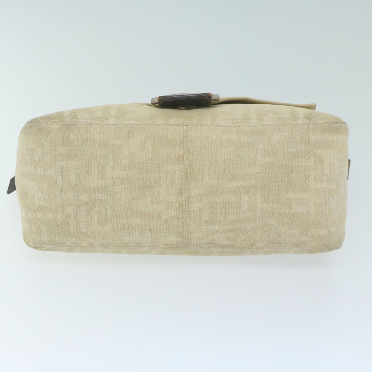 FENDI Zucca Canvas Mamma Baguette Shoulder Bag Beige62678