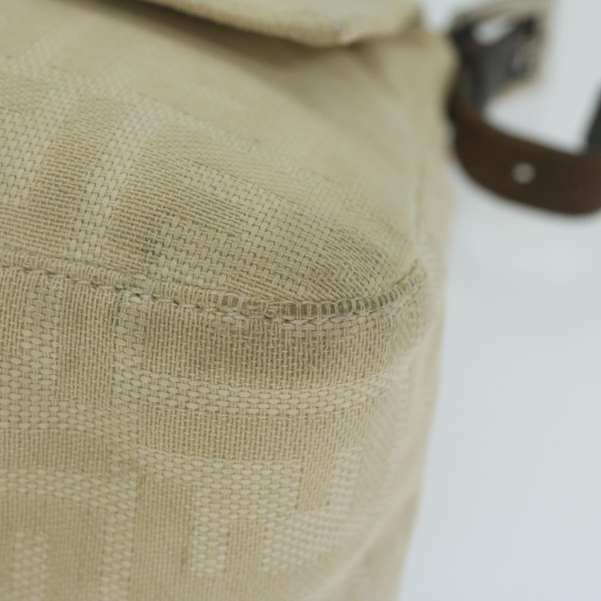 FENDI Zucca Canvas Mamma Baguette Shoulder Bag Beige62678