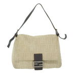 FENDI Zucca Canvas Mamma Baguette Shoulder Bag Beige62678