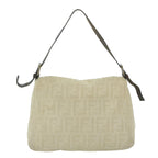 FENDI Zucca Canvas Mamma Baguette Shoulder Bag Beige62678