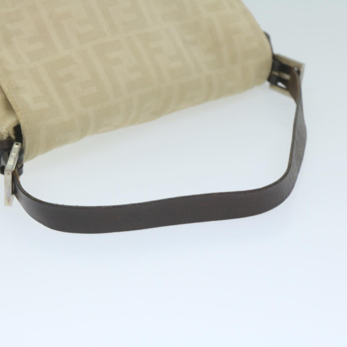 FENDI Zucca Canvas Mamma Baguette Shoulder Bag Beige62678