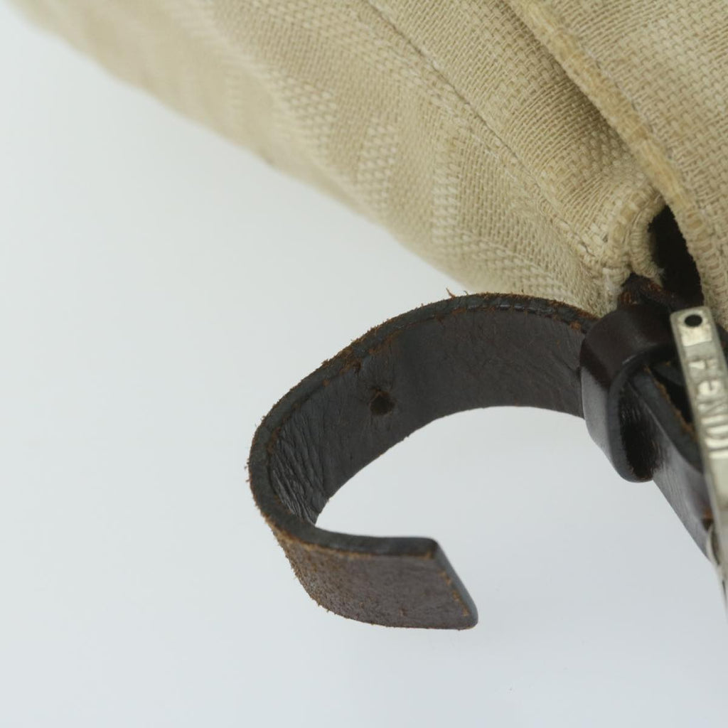 FENDI Zucca Canvas Mamma Baguette Shoulder Bag Beige62678