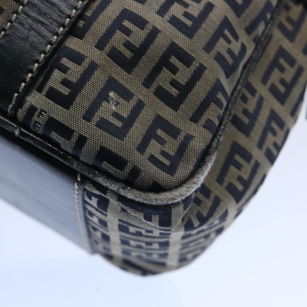 FENDI Zucchino Canvas Hand Bag Navy62679