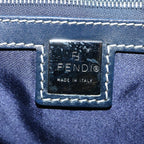 FENDI Zucchino Canvas Hand Bag Navy62679