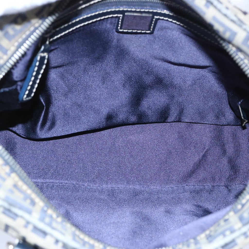 FENDI Zucchino Canvas Hand Bag Navy62679