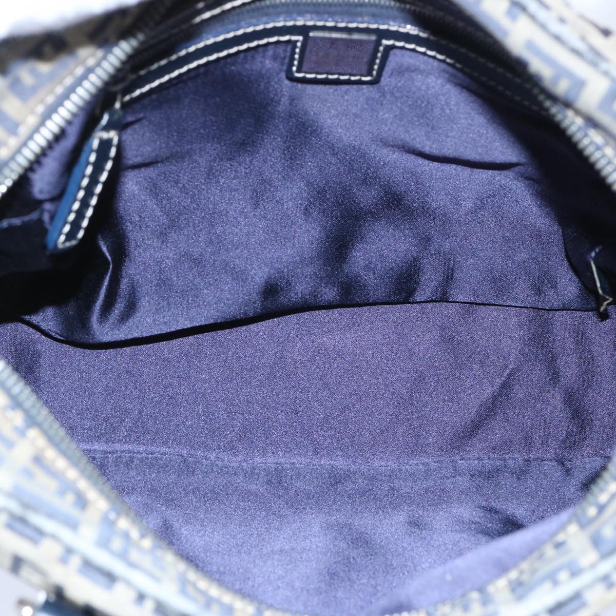 FENDI Zucchino Canvas Hand Bag Navy62679