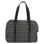 FENDI Zucchino Canvas Hand Bag Navy62679