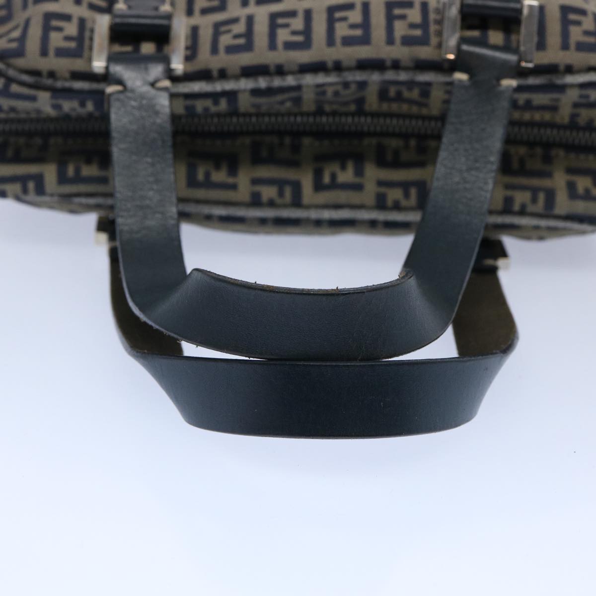 FENDI Zucchino Canvas Hand Bag Navy62679