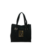 Fendi FF Logo Tote Bag Shoulder Bag 2WAY Black   Fendi