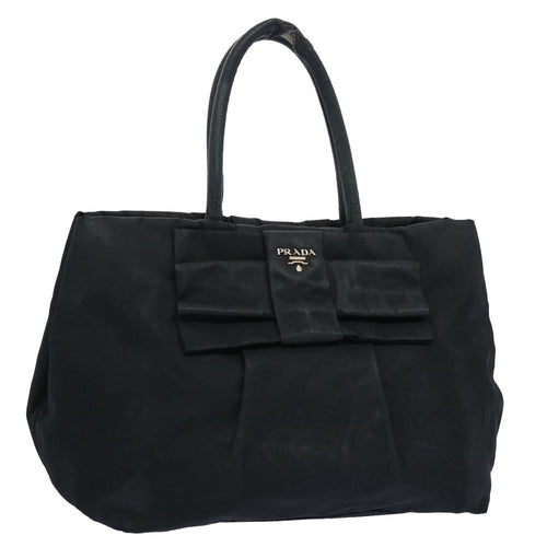 PRADA Hand Bag Nylon Black  62744