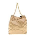 PRADA Chain Shoulder Bag Nylon Gold  62746