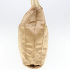 PRADA Chain Shoulder Bag Nylon Gold  62746