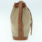 CELINE Macadam Canvas Shoulder Bag Beige  62765