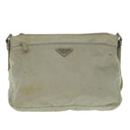 PRADA Shoulder Bag Nylon Cream  62773