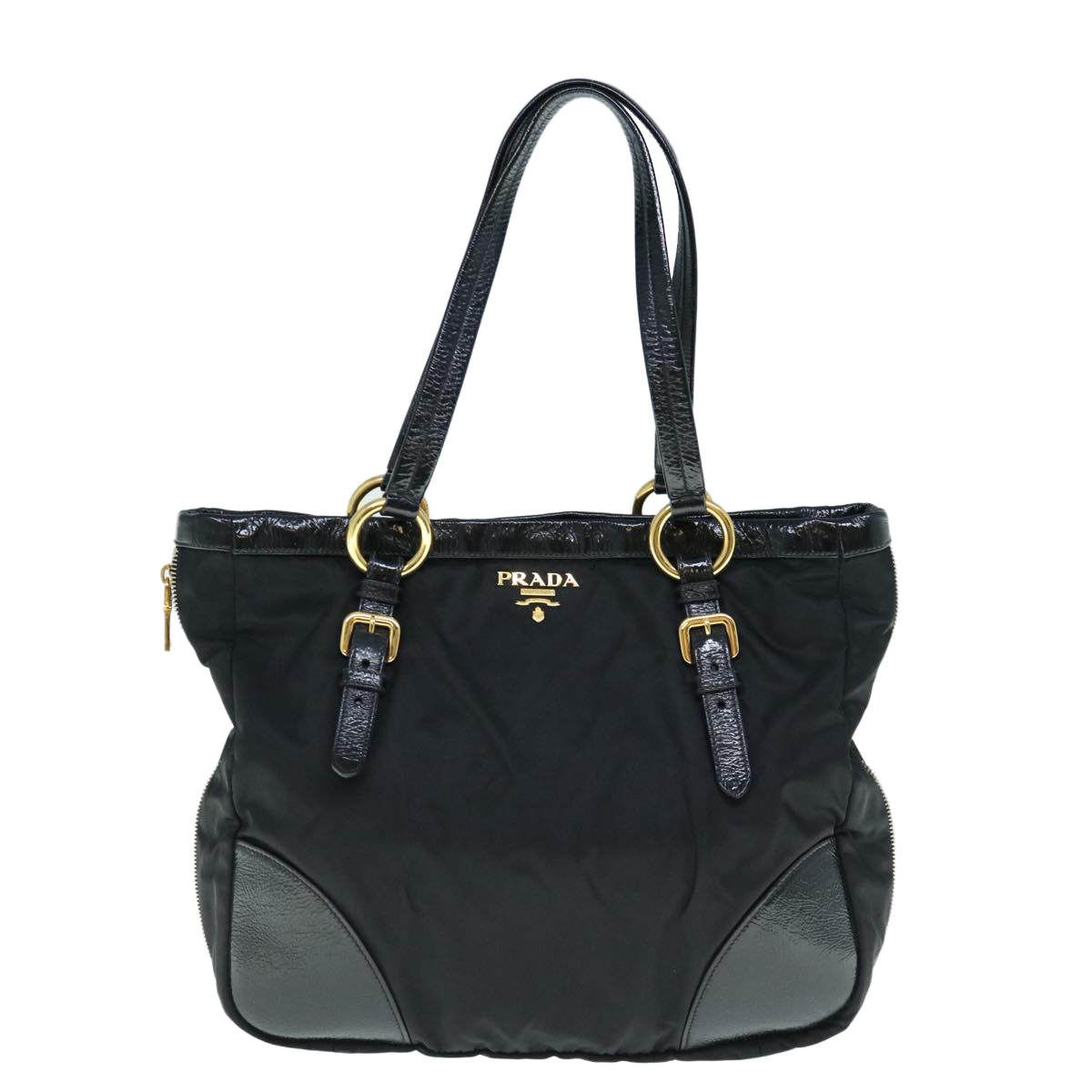 PRADA Shoulder Bag Nylon Black  62815