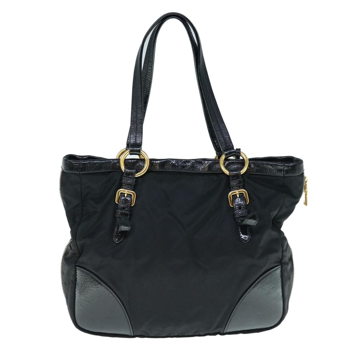 PRADA Shoulder Bag Nylon Black  62815