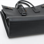 Saint Laurent   Sac de Jules Leather 2WAY Handbag Black 631526