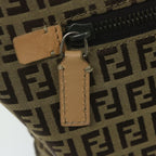 FENDI Zucchino Canvas Shoulder Bag Beige62857