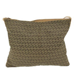 FENDI Zucchino Canvas Shoulder Bag Beige62857