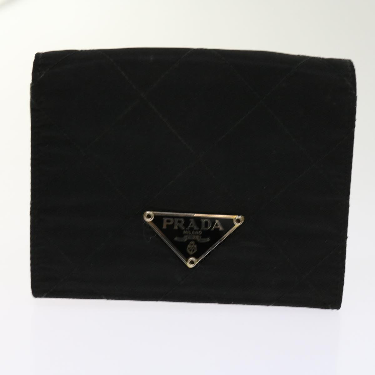 PRADA Wallet Nylon Leather 7Set Black Red  62869