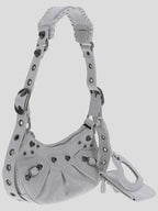 Balenciaga Le Cagole XS Lambskin Shoulder Bag White