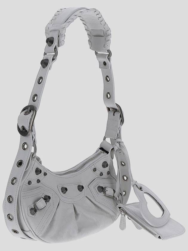 Balenciaga Le Cagole XS Lambskin Shoulder Bag White