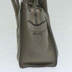 CELINE Luggage Micro Shopper Tote Bag Leather Gray  62915A