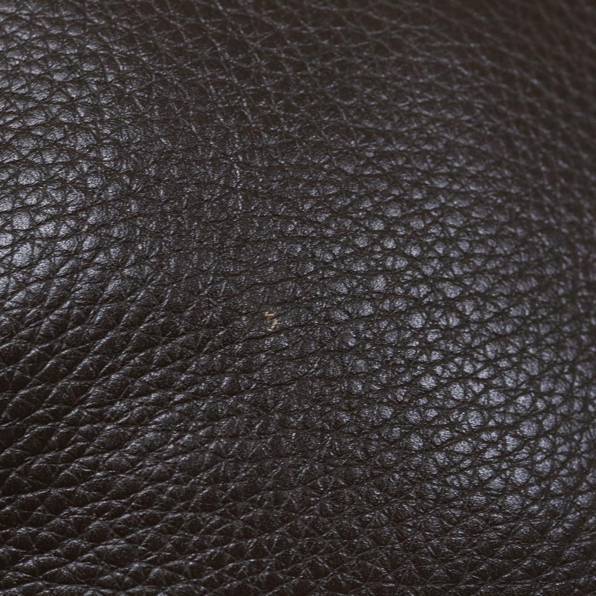 PRADA Shoulder Bag Leather Dark Brown  62933