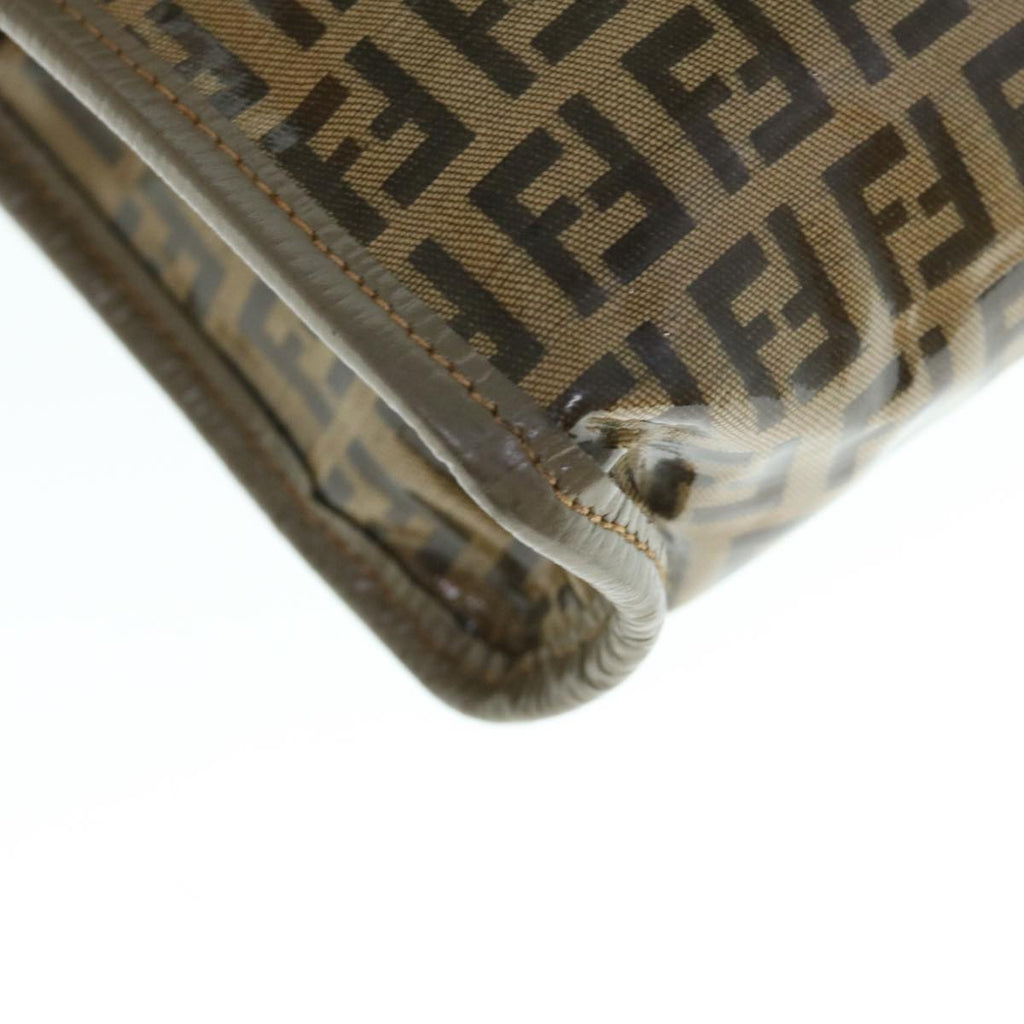 FENDI Zucchino Canvas Clutch Bag Beige62934