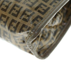 FENDI Zucchino Canvas Clutch Bag Beige62934
