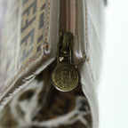FENDI Zucchino Canvas Clutch Bag Beige62934