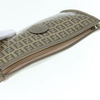 FENDI Zucchino Canvas Clutch Bag Beige62934