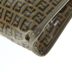 FENDI Zucchino Canvas Clutch Bag Beige62934