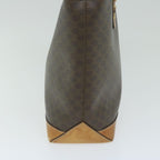 CELINE Macadam Canvas Shoulder Bag PVC Leather Brown  62944