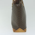 CELINE Macadam Canvas Shoulder Bag PVC Leather Brown  62944