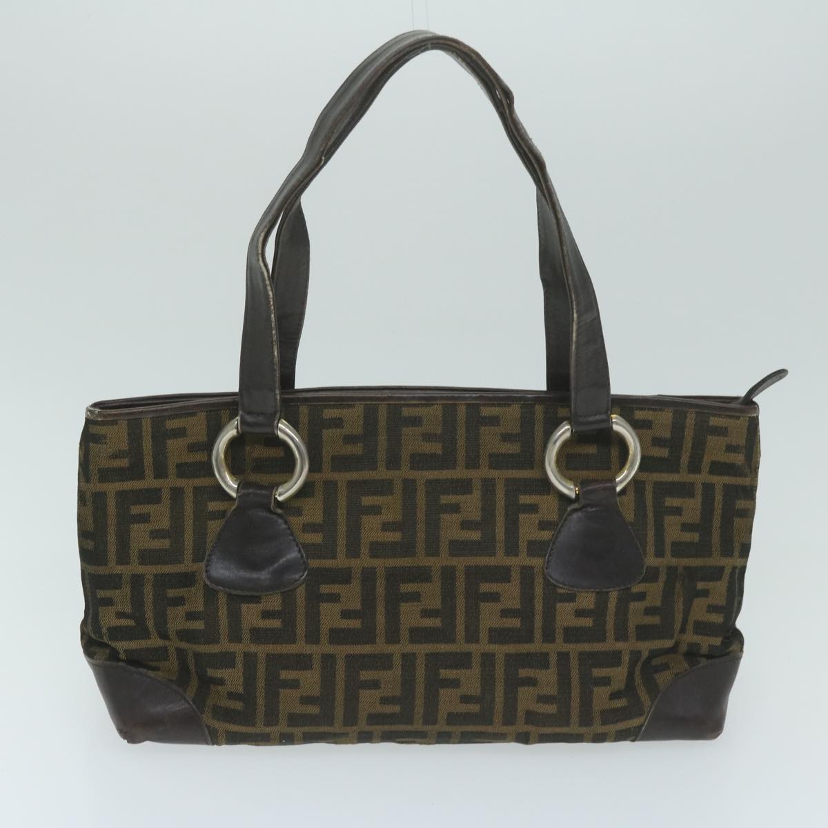 FENDI Zucca Canvas Shoulder Bag 2Set Brown62974