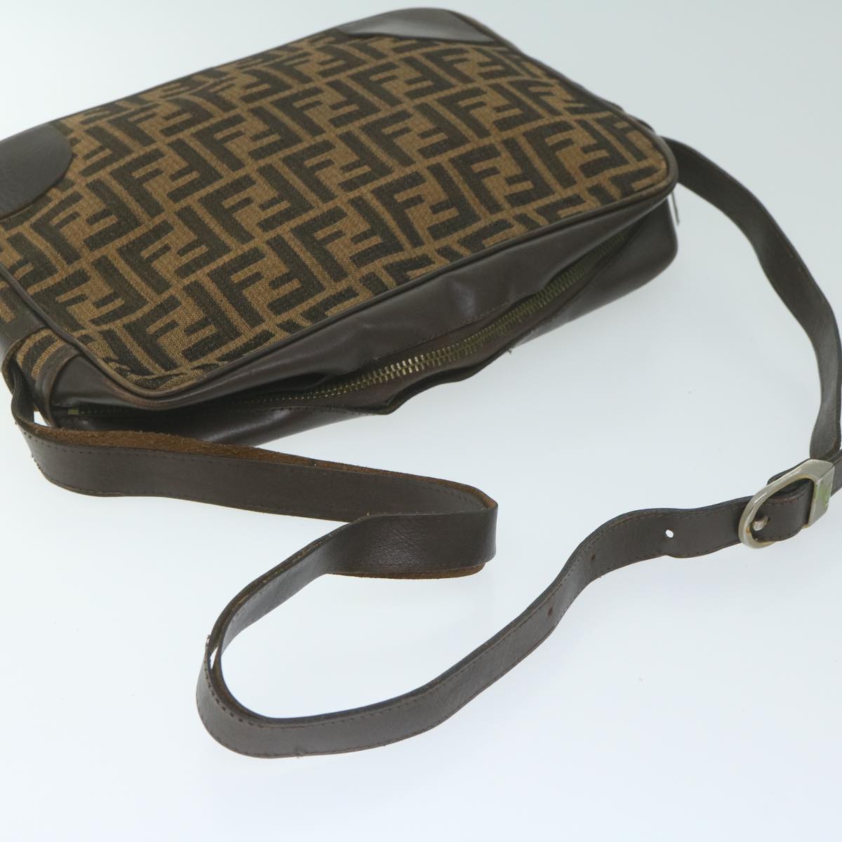 FENDI Zucca Canvas Shoulder Bag 2Set Brown62974