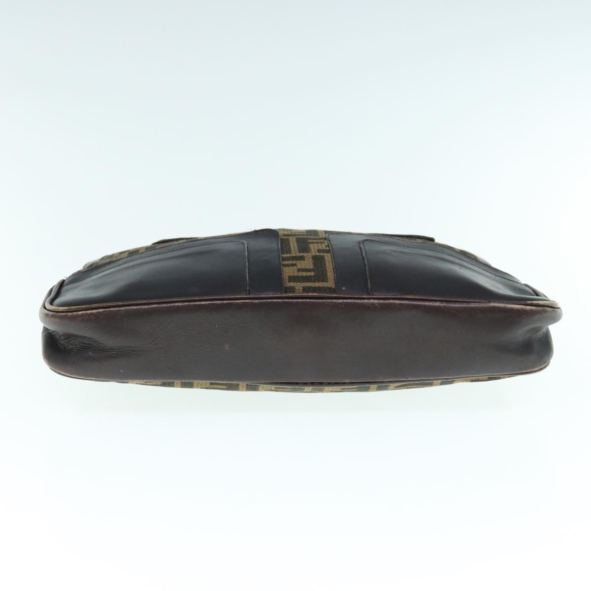 FENDI Zucca Canvas Hand Bag 2way Black Brown62975