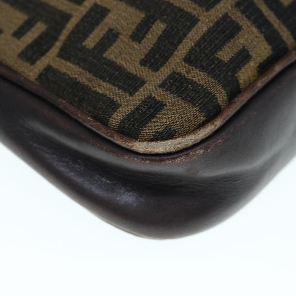 FENDI Zucca Canvas Hand Bag 2way Black Brown62975