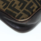 FENDI Zucca Canvas Hand Bag 2way Black Brown62975