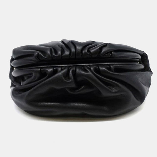 Bottega Veneta Black Leather Belt Chain Bag
