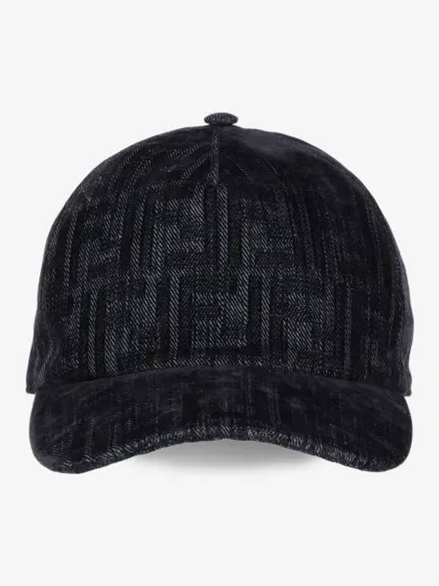Fendi FF Denim Ball Cap Blue