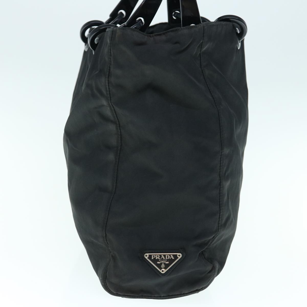 PRADA Hand Bag Nylon Black  63029
