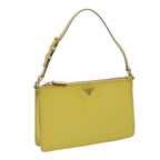 PRADA Accessory Pouch Nylon Yellow  63087