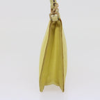 PRADA Accessory Pouch Nylon Yellow  63087