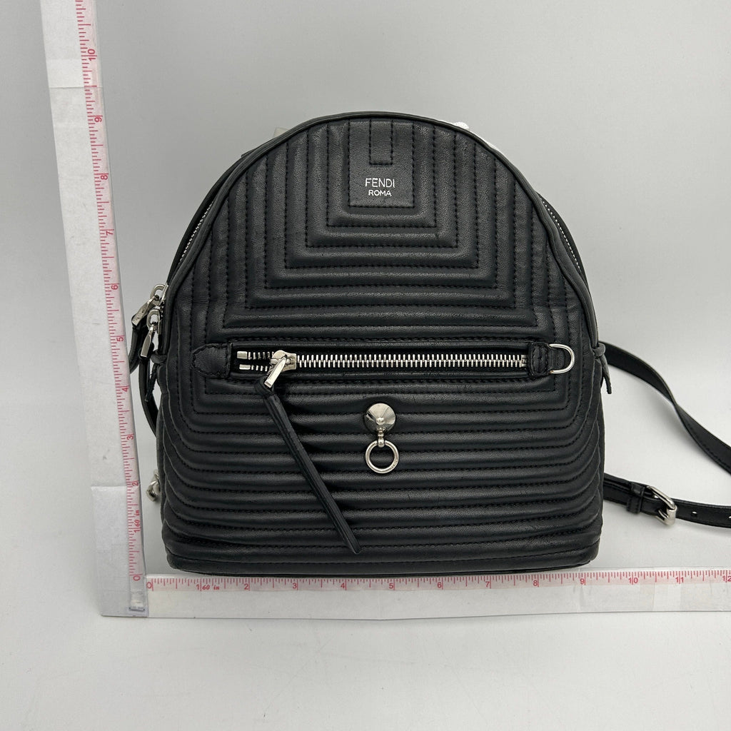 By the way leather backpack Fendi Black in Leather LA15428