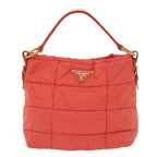PRADA Hand Bag Nylon Orange  63117