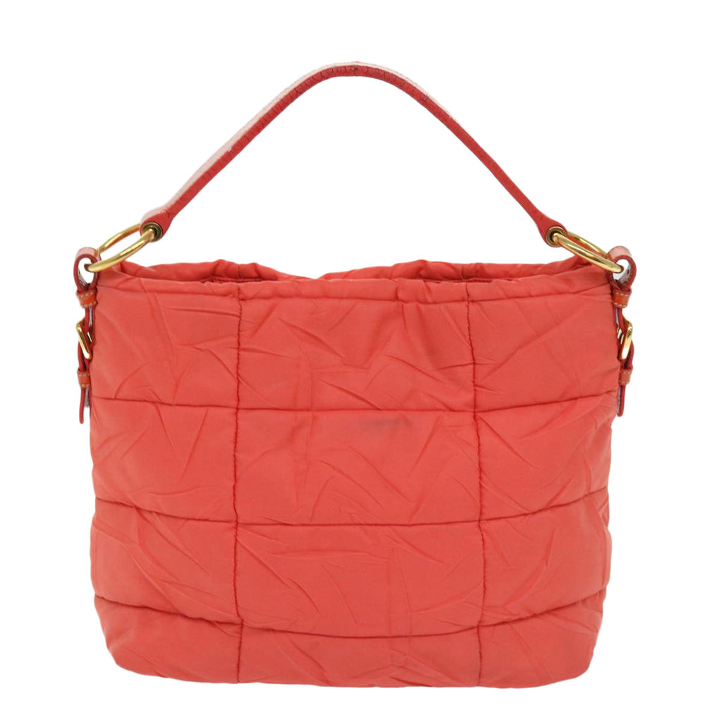 PRADA Hand Bag Nylon Orange  63117